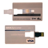 USB083 - MEMORIA PROMOCIONAL USB TARJETA SUPER SLIM 4 GB