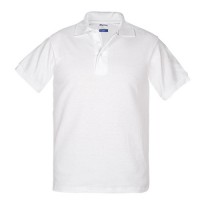 PLAYERA POLO PIQUÉ 100% ALGODÓN BLANCA CABALLERO